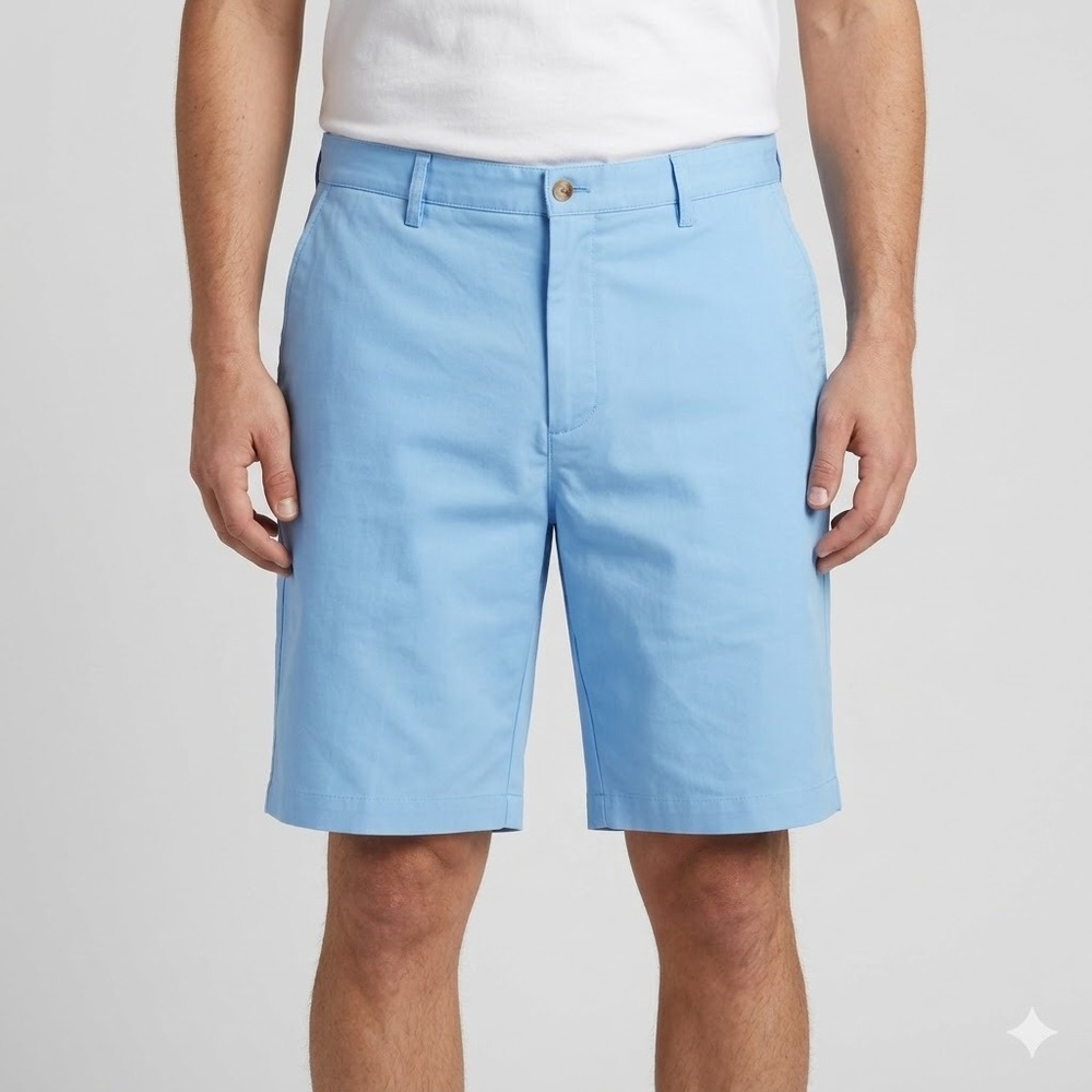 FootJoy Golf Shorts Performance Light Blue Tech Flat Front Size 40
